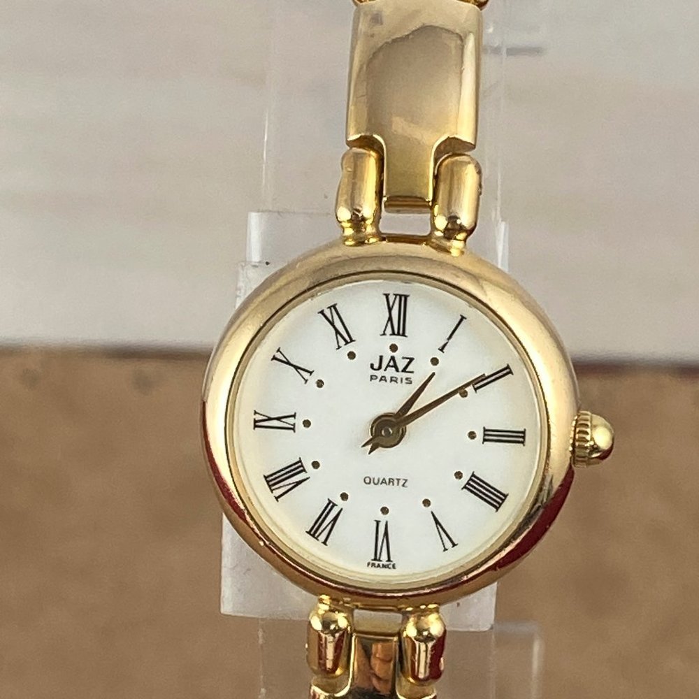 Vintage Jaz Paris French Designer Gold Watch